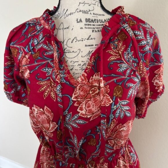 Band of the Free Connie Garnet Floral Mini Dress - Picture 4 of 8